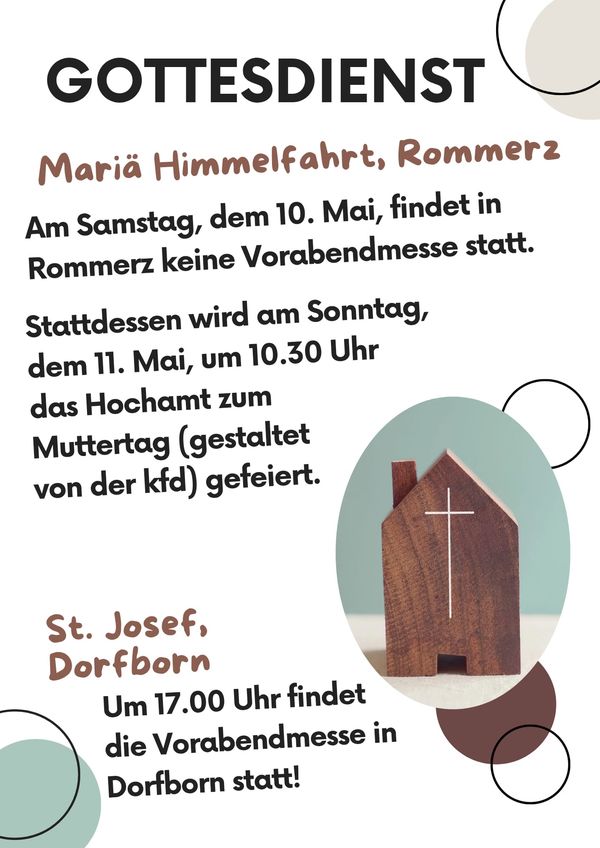 Gottesdienst Rommerz 11. Mai